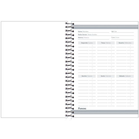 CADERNO ESPIRAL C.D. 1/4 CLIFF FEM 100FLS